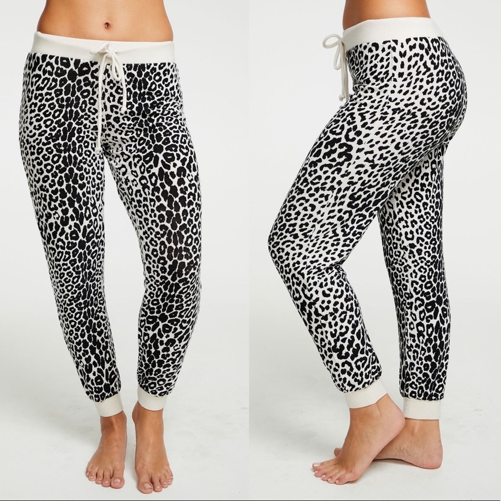 Chaser Animal Print Leopard Joggers